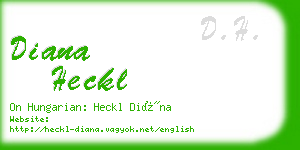diana heckl business card